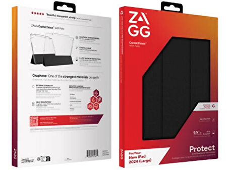 ZAGG iPad Kılıf Crystal Palace Folio Apple iPad Pro 13" Tablet Kılıfı (M4)