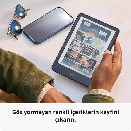 Amazon Kindle 7″ Siyah Colorsoft 16 GB E-Kitap Okuyucu Reklamsız