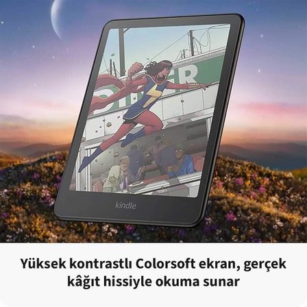 Amazon Kindle 7″ Siyah Colorsoft 16 GB E-Kitap Okuyucu Reklamsız