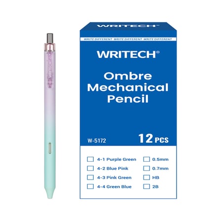 WRITECH W-5172 OMBRE 0,7MM MOR GÖVDE VERSATİL KALEM - 12'Lİ KUTU