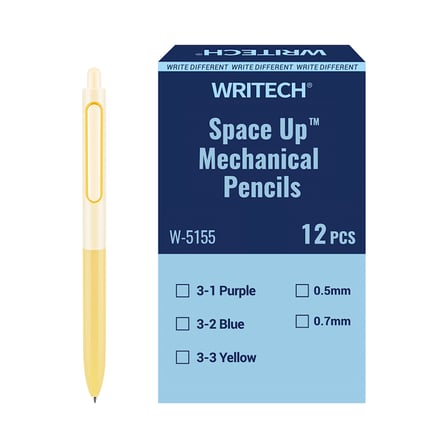 WRITECH W-5155 SPACE UP 0,7MM VERSATİL KALEM SARI -12'Lİ KUTU