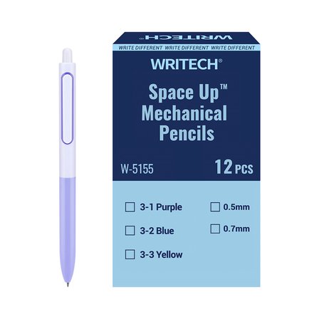 WRITECH W-5155 SPACE UP 0,7MM VERSATİL KALEM LİLA -12'Lİ KUTU