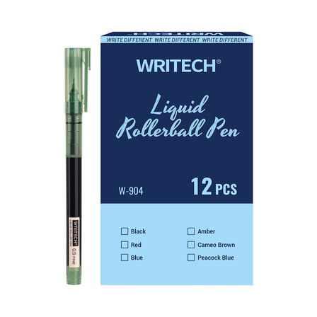 WRITECH W-904 LIQUID ROLLER 0,5MM KALEM AVOKADO YEŞİLİ - 12'Lİ KUTU