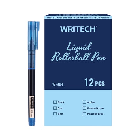 WRITECH W-904 LIQUID ROLLER 0,5MM KALEM SİSLİ MAVİ - 12'Lİ KUTU