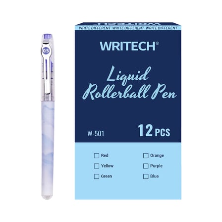 WRITECH W-501 LIQUID ROLLER 0,5MM KALEM MAVİ - 12'Lİ KUTU