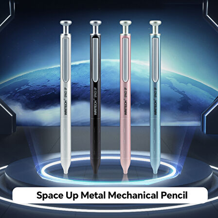 WRITECH W-5156 SPACE UP METAL 0,7MM PEMBE GÖVDE VERSATİL KALEM - 6'LI KUTU