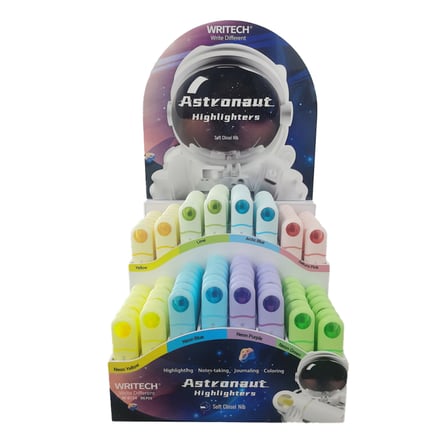 WRITECH W-8154 ASTRONOT FOSFORLU KALEM NEON+PASTEL 8 RENK - 96'LI STAND