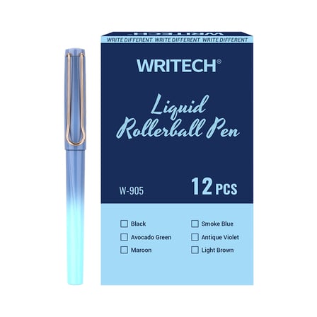 WRITECH W-905 LIQUID ROLLER 0,5MM KALEM GÖK MAVİSİ - 12'Lİ KUTU