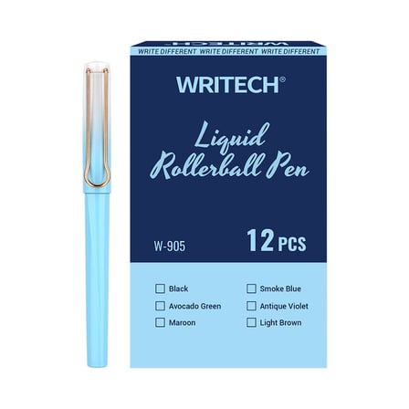 WRITECH W-905 LIQUID ROLLER 0,5MM KALEM MAVİ - 12'Lİ KUTU