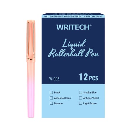 WRITECH W-905 LIQUID ROLLER 0,5MM KALEM TURUNCU - 12'Lİ KUTU