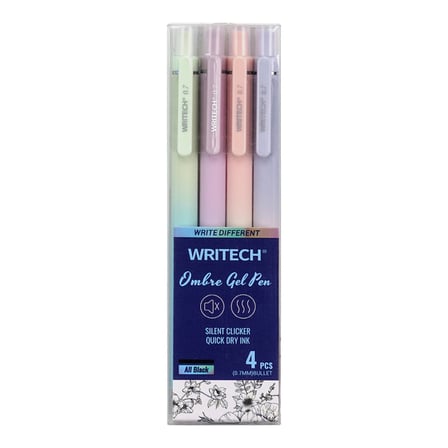 WRITECH W-0171 AURORA 0,5MM MAVİ JEL KALEM - 4'LÜ SET
