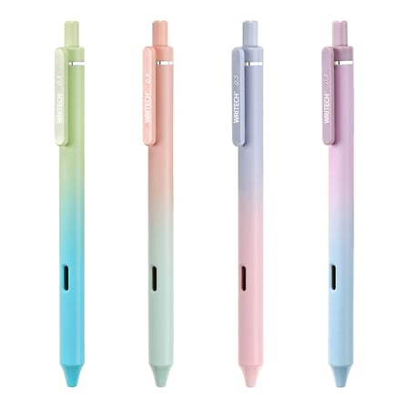 WRITECH W-0171 AURORA 0,5MM MAVİ JEL KALEM - 4'LÜ SET