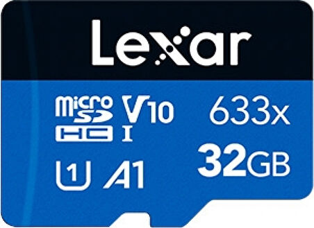 Lexar LSDMI32GBB633A 32 GB 633x 100-20Mb/s SDHC UHS-I Adaptör A1 V10 U1 microSD Kart