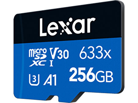 LEXAR High-Performance 256GB 100MB/s Okuma 45MB/s Yazma MicroSD Kart