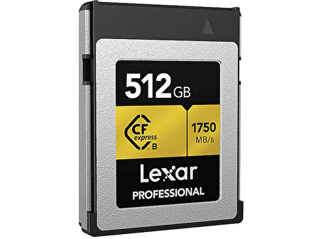 LEXAR 512GB LCXEXPR512G-Rneng Cf-Exp Professional Cfexpress Type-B Kart Up To 1750MB/S Okuma 1500MB/S Yazma Hafıza Kartı