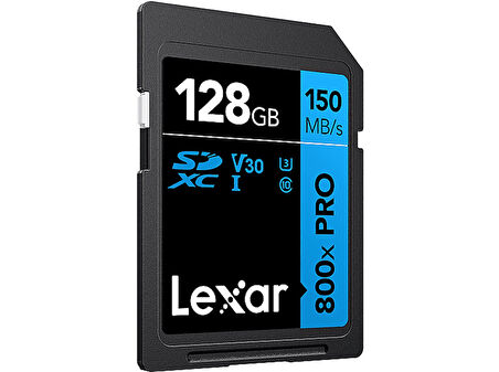 LEXAR 128GB LSD0800P128G-BNNNG SD Professional 800X Pro SDXC UHS-I Kart Up To 150MB/S Okuma Hafıza Kartı