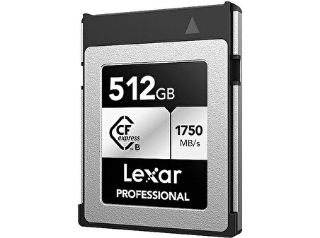 LEXAR 512GB LCXEXSL512G-Rneng CF-Exp Professional Cfexpress Type B Kart Silver Serie Up To 1750MB/S Okuma 1300 MB/s Yazma Hafıza Kartı