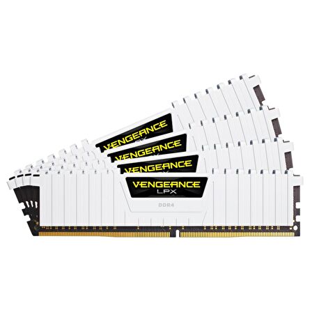 CORSAIR CMK32GX4M4B3200C16W 32GB (4X8GB) DDR4 3600MHz CL16 VENGEANCE LPX BEYAZ SOGUTUCULU DIMM BELLEK