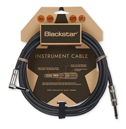 Blackstar Enstrüman Kablosu (3 m) Standard Str-ang BS-CABLE-STD-3M-SA 