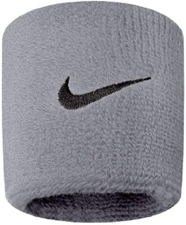 NIKE SWOOSH WRISTBANDS GREY HEATHER/BLACK OSFM