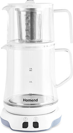 Homend Royaltea 1758H Konuşan Çay Makinesi Beyaz