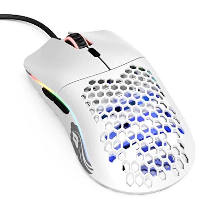 Glorious Model O Minus 12000 DPI 6 Tuş RGB Optik Mat Beyaz Kablolu Gaming (Oyuncu) Mouse