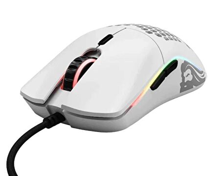 Glorious Model O Minus 12000 DPI 6 Tuş RGB Optik Mat Beyaz Kablolu Gaming (Oyuncu) Mouse