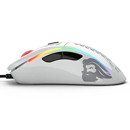 Glorious Model D GLRGD-GWHITE 12000 DPI 6 Tuş RGB Optik Parlak Beyaz Kablolu Gaming (Oyuncu) Mouse