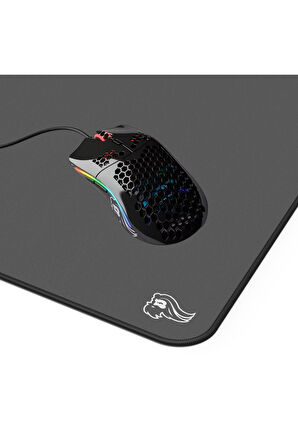Glorious Model D Parlak Kablolu Siyah Mouse & Element Ice Mousepad 431mm x 381mm x 4mm Bundle Set