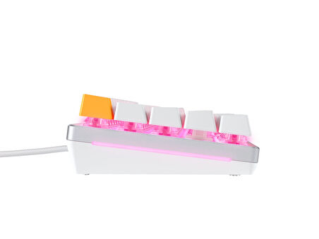 Glorious GMMK2 %65 Kompakt Fox Switch RGB Mekanik Q İngilizce Oyuncu Klavyesi Beyaz