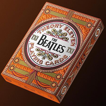 Theory11 The Beatles Orange Oyun Kağıdı Kartı Kartları Destesi Koleksiyonluk
