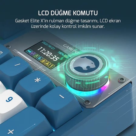 GamePower Gasket Elite X RGB Kablosuz Mekanik Oyuncu Klavyesi