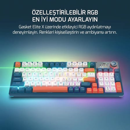 GamePower Gasket Elite X RGB Kablosuz Mekanik Oyuncu Klavyesi