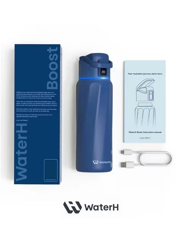 WaterH Boost Akıllı Termos | Hidrasyon Takibi Yapan, Yalıtımlı 946 ml / 32 oz Akıllı Şişe