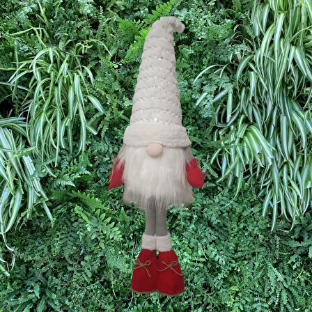 Yılbaşı gnome şans cücesi yılbaşı süsü  65 cm boy 23 cm en