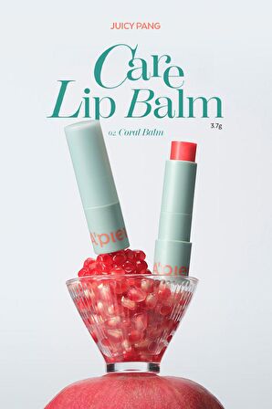 Yapışkanlık Hissi Bırakmayan Renkli Dudak Balmı A'PIEU Juicy Pang Care Lip Balm (02 Coral Balm)