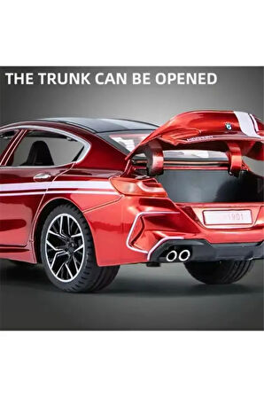1:24 Bmw M8 Diecast Araba Kapılar Bagaj Kaput Açılır Bmw M8 MANHART