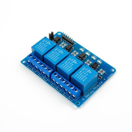 12V 4 Kanallı Kırmızı Işıklı Röle
