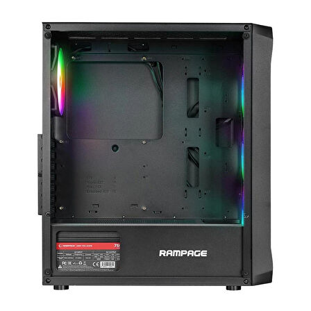 Rampage Compact RGB 4 Fanlı 750 W ATX Oyuncu Kasası