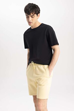 DeFacto Regular Fit Basic Düz Bermuda Şort A2348AX23SMBG761