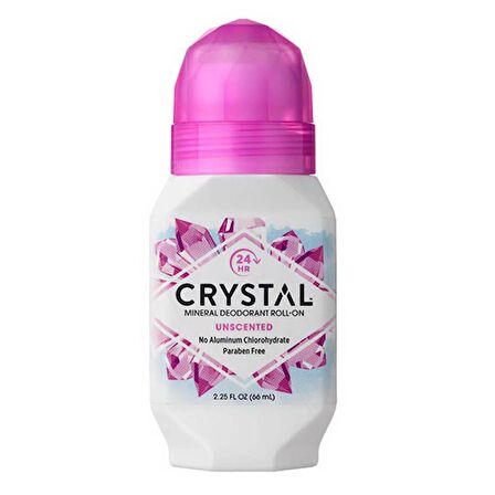 Crystal Mineral Body Deodorant Roll-On, Unscented 66gr.Uniex