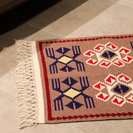 Bi.Te Rich Kilim - 74 x 175 - Kök Boya - El İşçiliği (K005)