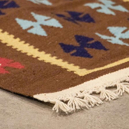 Bi.Te Rich Kilim Seccade - 120 x 66 cm - Kök Boya - El İşçiliği (S006)