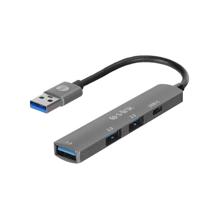 S'82 S-LINK USB Hub USB 3.0 to 2xUSB 2.0, 1xUSB 3.0, 1xType-C Siyah Metal