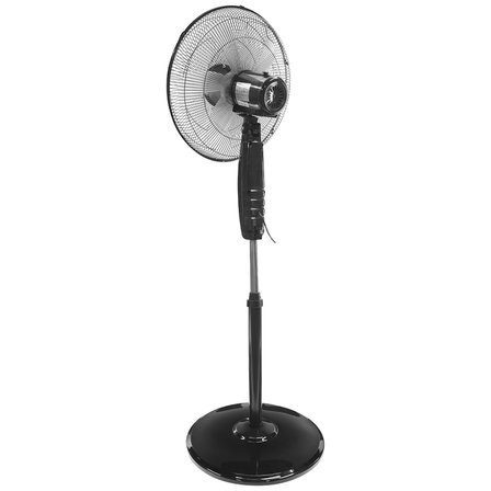 EVEREST FAN11, SİYAH, CoolAir, 3 Kademeli Hız, 40cm 5 Kanat Pervane ve Çerçeve, 45W, Otomatik Salınım, Yükseklik Ayarlı Vantilatör
