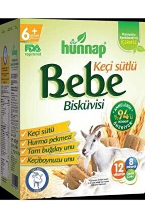 Keçi Sütlü Ve Vitaminli Bebe Bisküvisi 400 Gr