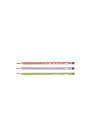 Kurşun Kalem Pastel Mercanlı 2B Üçgen 12'Li 5244321605000