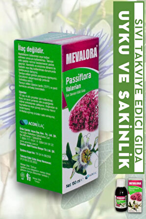 MEVALORA PASİFLORA ŞURUP 150ml