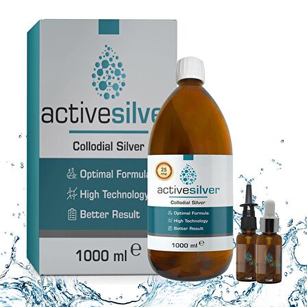 Active Silver Kolloidal Gümüş Suyu 100ppm