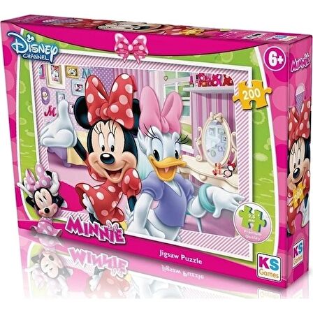 KS Games Ks Puzzle 200 Parça Minnie Mouse